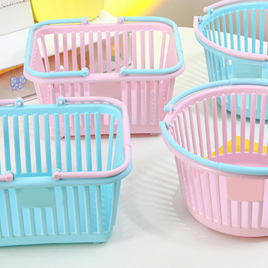 Praktischer und platzsparender tragbarer Aufbewahrungskorb zur Aufbewahrung diverser Gegenstände. Tragbarer Aufbewahrungskorb für den Schreibtisch.