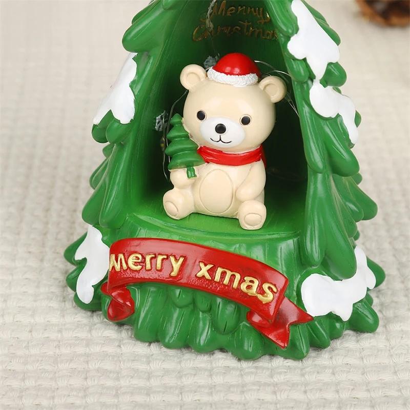 Christmas Tree Night Light LED Ornament For Bedroom Bedside Table Soft Warm Glow Home Decor Cozy Holiday Gift For Women Kids