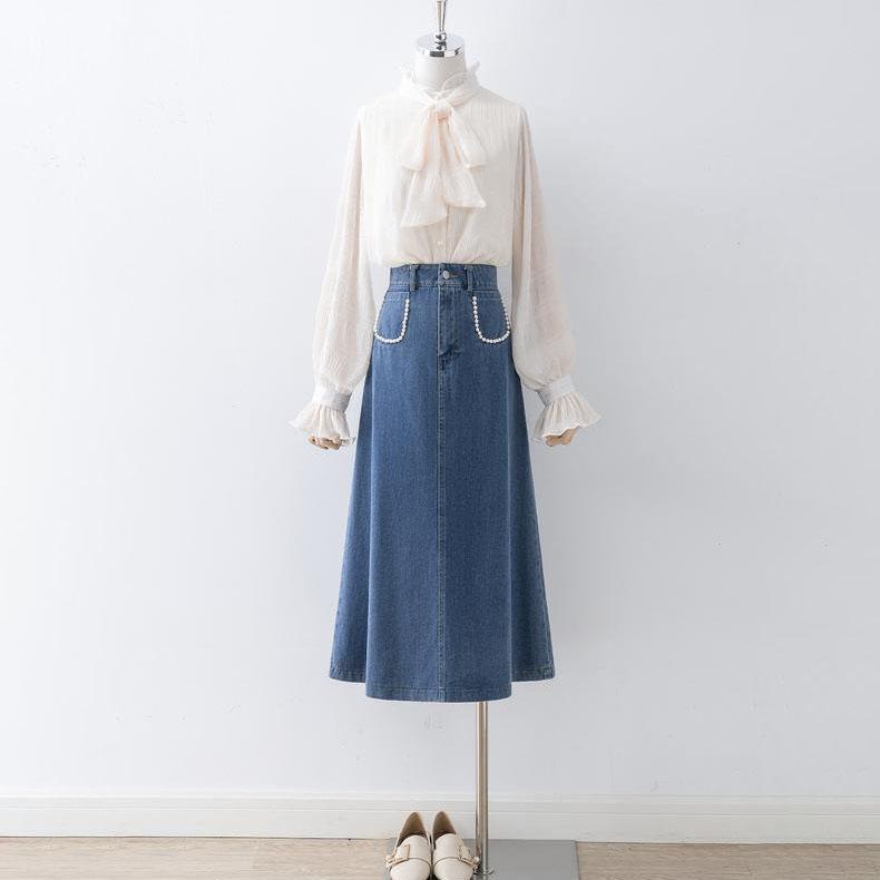 Джинсовая юбка — фото 3