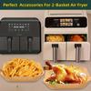 50/100/150/200 Pcs Air Fryer Disposable Paper Liners - Non-Stick Parchment Paper for Ninja Dual Air Fryer, Oil Proof