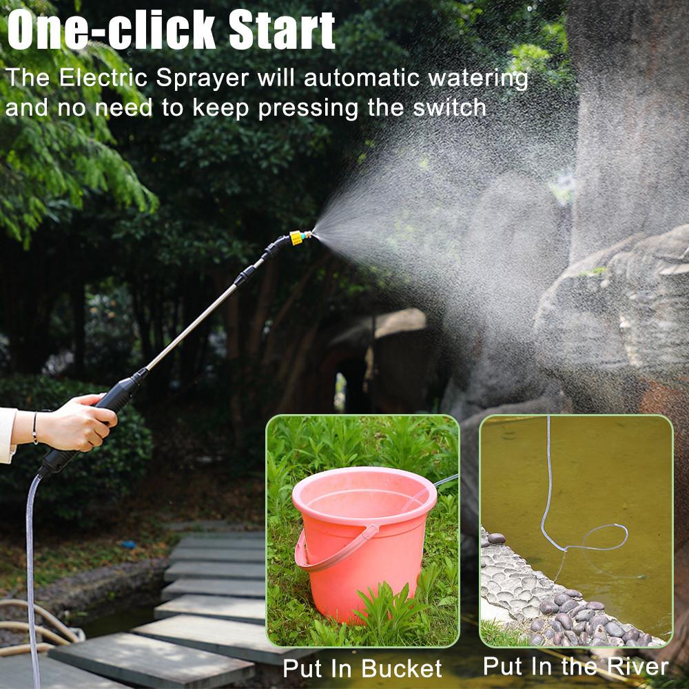 4.8W 5L Electric Sprayer Watering Can With Spray Gun Automatic Garden Plant Mister USB Rechargeable Irrigation Tool
