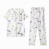 Women'S Pajamas Summer Cardigan Sweet And Gentle Tulip Short-Sleeved Trousers Loose Large-Size Loungewear Can Be Worn Outside