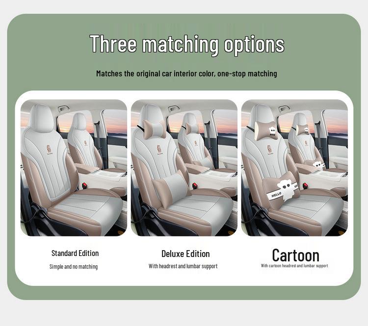 Suitable for 25 Star Wish models: Youth Dream Freedom Exploration Four Seasons Leather Seat Covers for Five-Seater Vehicles.