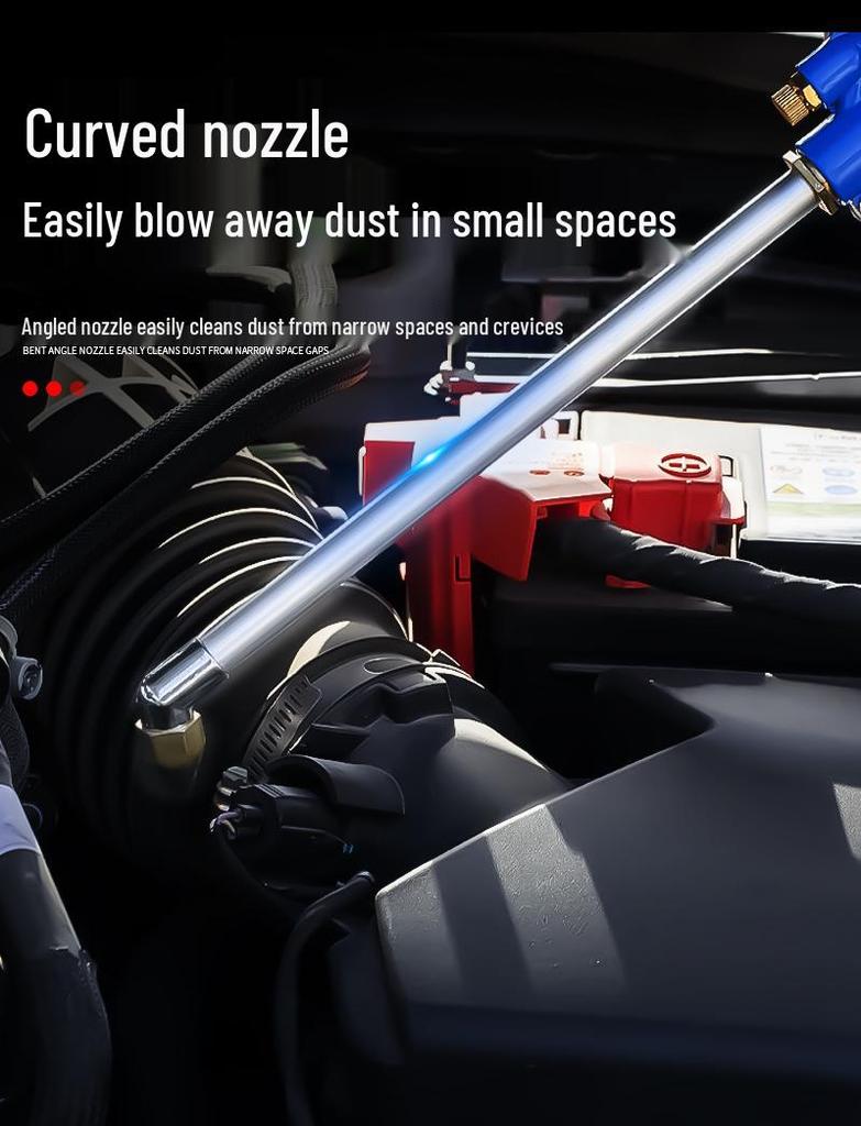 Dual-Use High-Pressure Air Spray Gun for Engine Cleaning