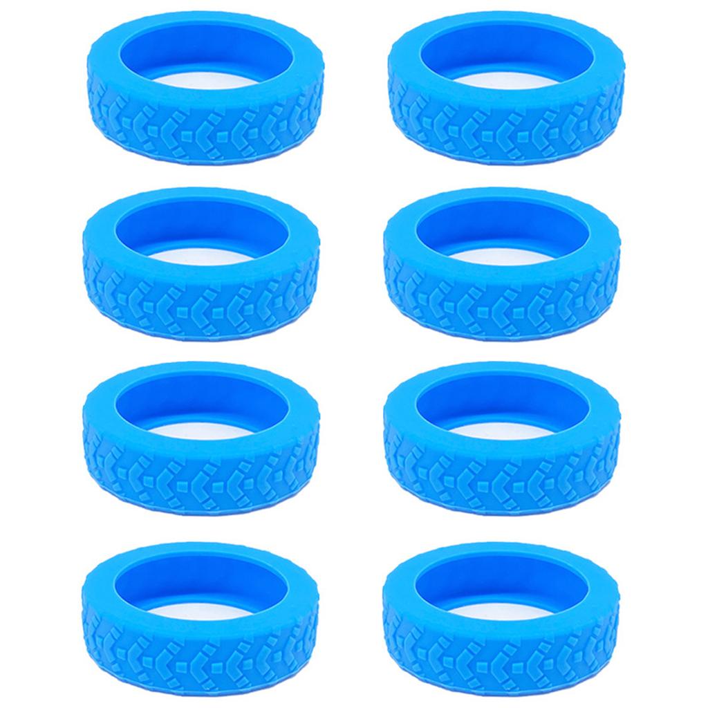 8PCS Silicone Luggage Wheel Protectors Protect Your Suitcase and Reduce Rolling Noise