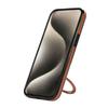 For iPhone 12 Pro Max Case Magnetic Kickstand PU Leather Coated PC+TPU Phone Cover