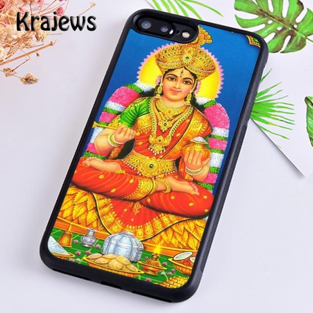 Krajews Lakshmi Hindu Goddess Phone Case Cover For iPhone 17 Air 16 15 14 Plus 11 12 13 Pro Max Coque Shell Fundas