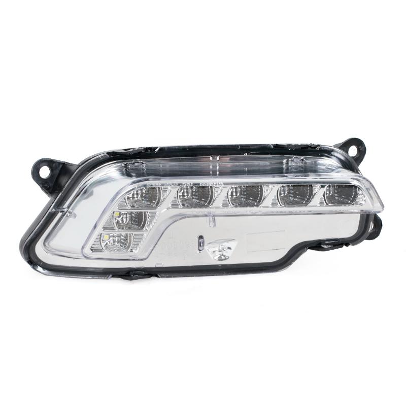 Front Bumper Fog Lamp Grille Cover For Mercedes Benz W212 E300 E350 E500 2009-2013 Pre-Facelift LED DRL Daytime Running Light