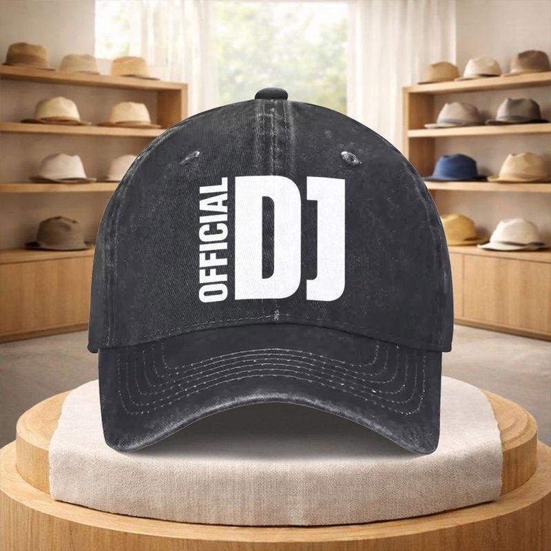 Oficjalna czapka DJ Unisex Vintage Czapka Baseballowa Do Streetwearu Turystyki Sportów Na Świeżym Powietrzu Lekka Regulowana Festiwal Koncert Prezent