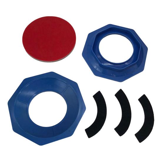 2Pcs Bowling Ball Stand Universal Sanding Pad Holder Precision Surface Maintenance Tool Bowling Cleaning синий