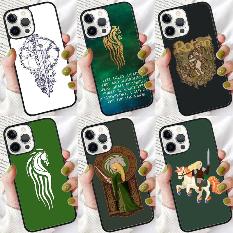 Rider of Rohan Phone Case For iPhone 16 15 14 Plus XR XS 11 12 13 Pro Max Soft Bumper Shell Cover Coque