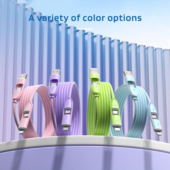 

Кабель для быстрой зарядки Yousheng 6A USB Type C 8-контактный кабель для передачи данных для Android PD Универсальный удлинительный кабель Высокоскоростной шнур для зарядки планшета белый