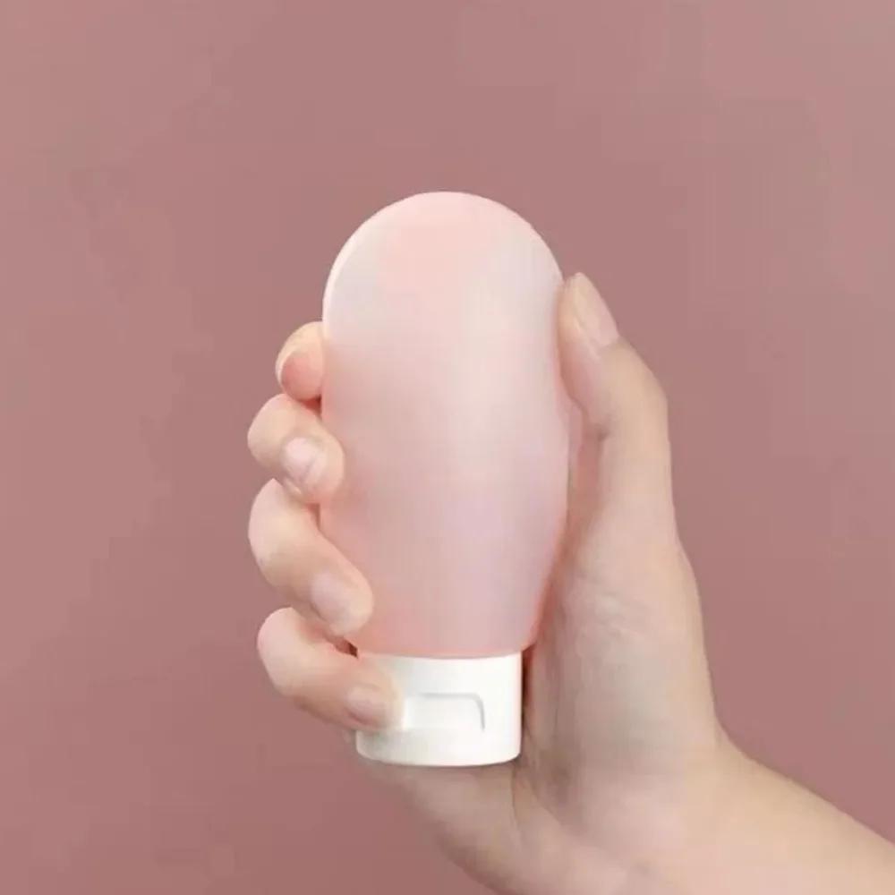 4Pcs 60ml Travel Botttle Set Refillable Bottles Soft Cream Lotion Shampoo Squeeze Tube Empty Cosmetic Containers Makeup Tools