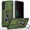 For Samsung S26 Ultra S25 Edge S24 S23 FE S22 S21 Plus Heavy Duty Protection Case Hard 2 in 1 Slide Camera Kickstand Phone Cover