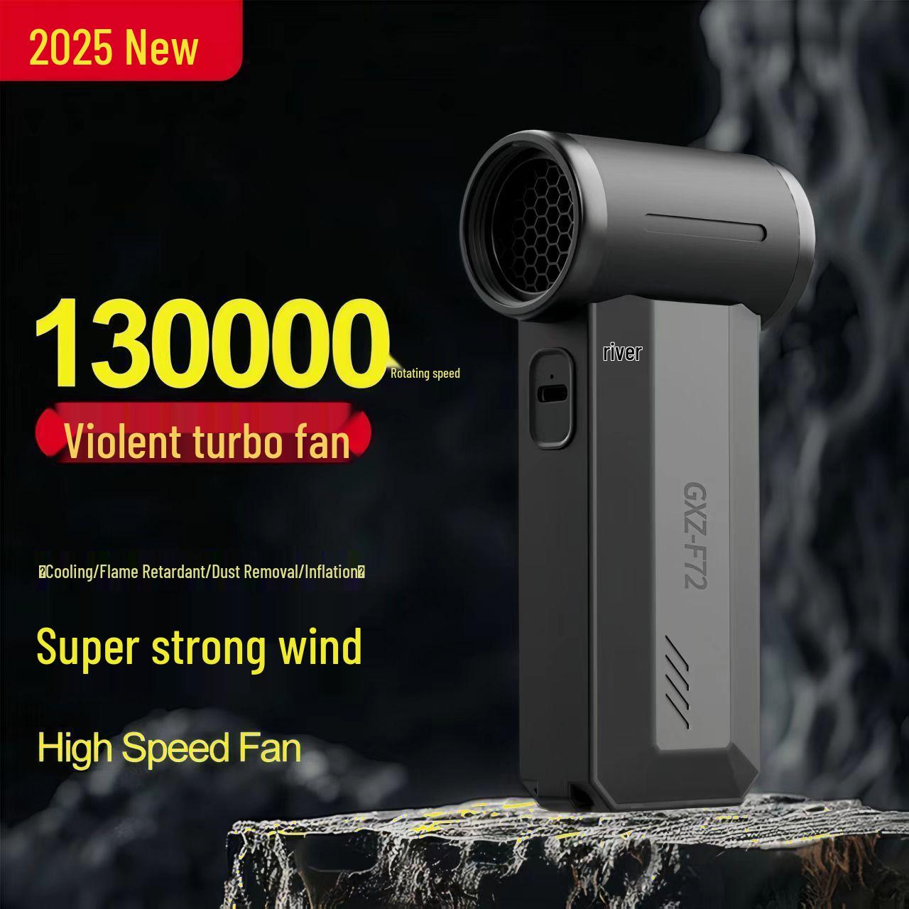 

F72 Wireless Handheld High-Speed Turbo Fan Dust Blower & 130,000 Car Vacuum Cleaner 8000mAh In Stock