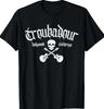 Vintage Skull Troubadour Guitar Rock Music T-shirt, Size S-4XL