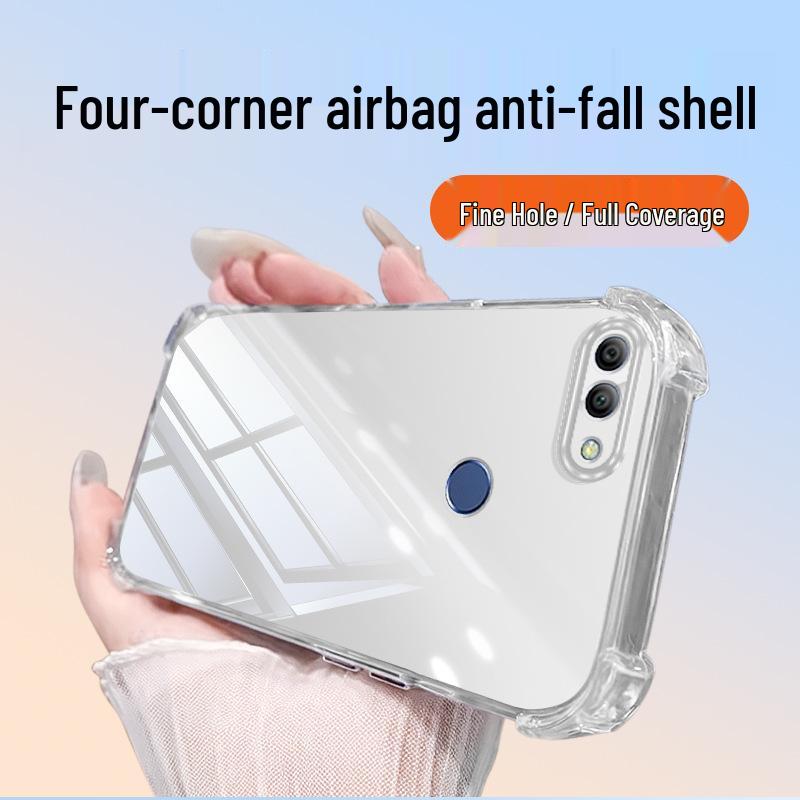 

Huawei Enjoy 8 Plus Transparent TPU Phone Case with Airbag Corner Protection and Elegant Minimalist Design Huawei Enjoy 8 Plus прозрачный