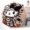 Mummy Halloween Hello Kitty Automatic Folding Umbrella with Sturdy Iron Frame, Portable Compact Travel Umbrella All-Season Use Parties002