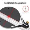 High-Precision Adjustable Stainless Steel 90-Degree Right Angle Woodworking Ruler with 45-Degree Multi-Function Combination.