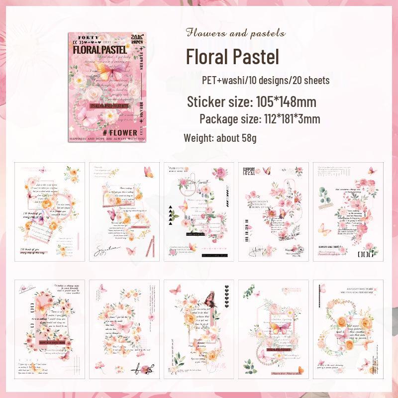 Yuezhen Retro Tkaní Snů Kreativní Vyřezávaná Kniha Samolepek pro Scrapbooking a Journaling