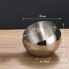 Large Capacity Coffee Pod Holder Stainless Steel Gold Color Coffee Capsule Holder Wide Mouth Multifunctional Usage Storage Bowl