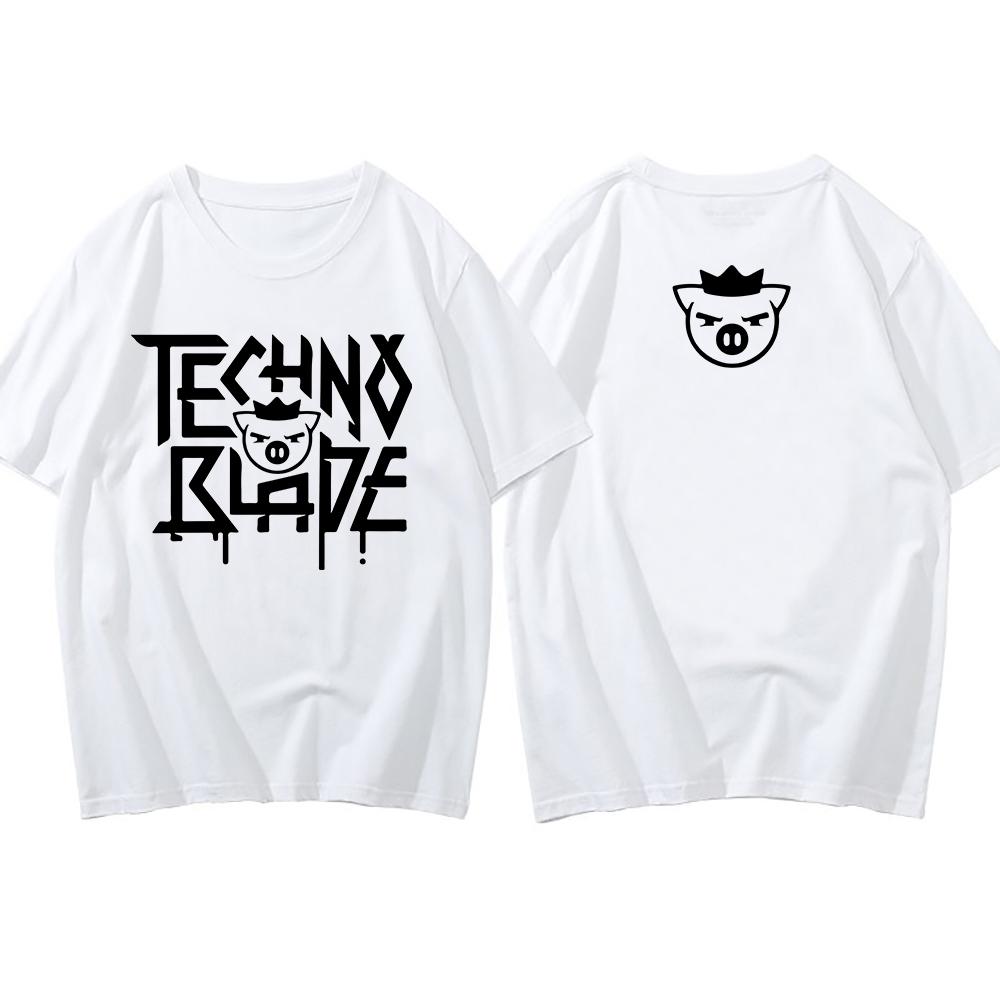 Ruka Tour Technoblade Neformální Kreslené Grafické Trička Pánské Dámské Harajuku Vintage Letní Krátký Rukáv košile Streetwear Topy Tričko