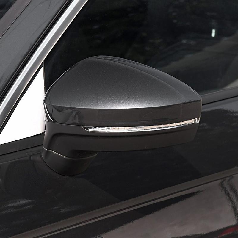 Gloss Black/White Car Door Wing Mirror Cover Cap For VW Tiguan 2017 2018 Tayron Car Accessories
