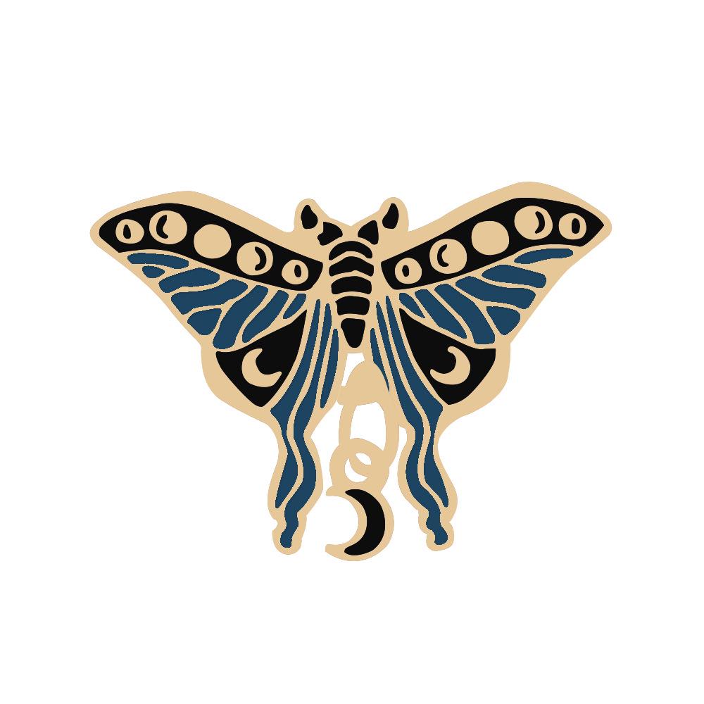 Colorful Butterfly Brooch: Exquisite Metal Pin for Clothes, Bags, and Corsage Accessories