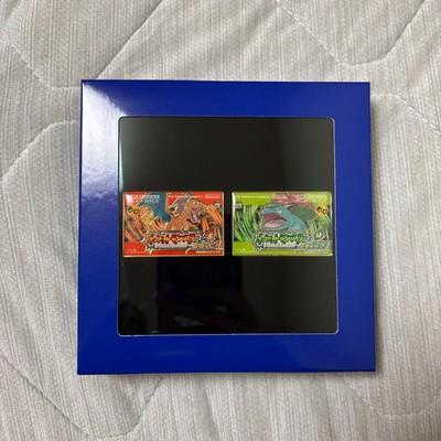Pokemon Center Release Year Pin Set FireRed LeafGreen GBA Box Art Collectible