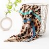 Imitation Cashmere Scarf Women's Autumn and Winter Scarf High End Blue Edge Yellow Brown Leopard Print Versatile Warm Scarf