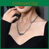 Elegant Layered Pearl Necklace For Men And Women With Stylish Titanium Steel Design
