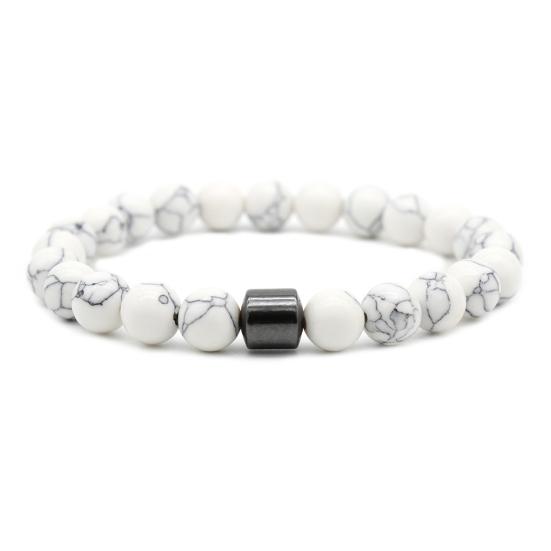 

Браслет из бусин Магнитный Декоративный Эластичная веревка Стретч Универсальный Снятие стресса Подарок 8 мм Натуральный Имитация камня Бусины Тигровый глаз Исцеление для повседневной жизни D