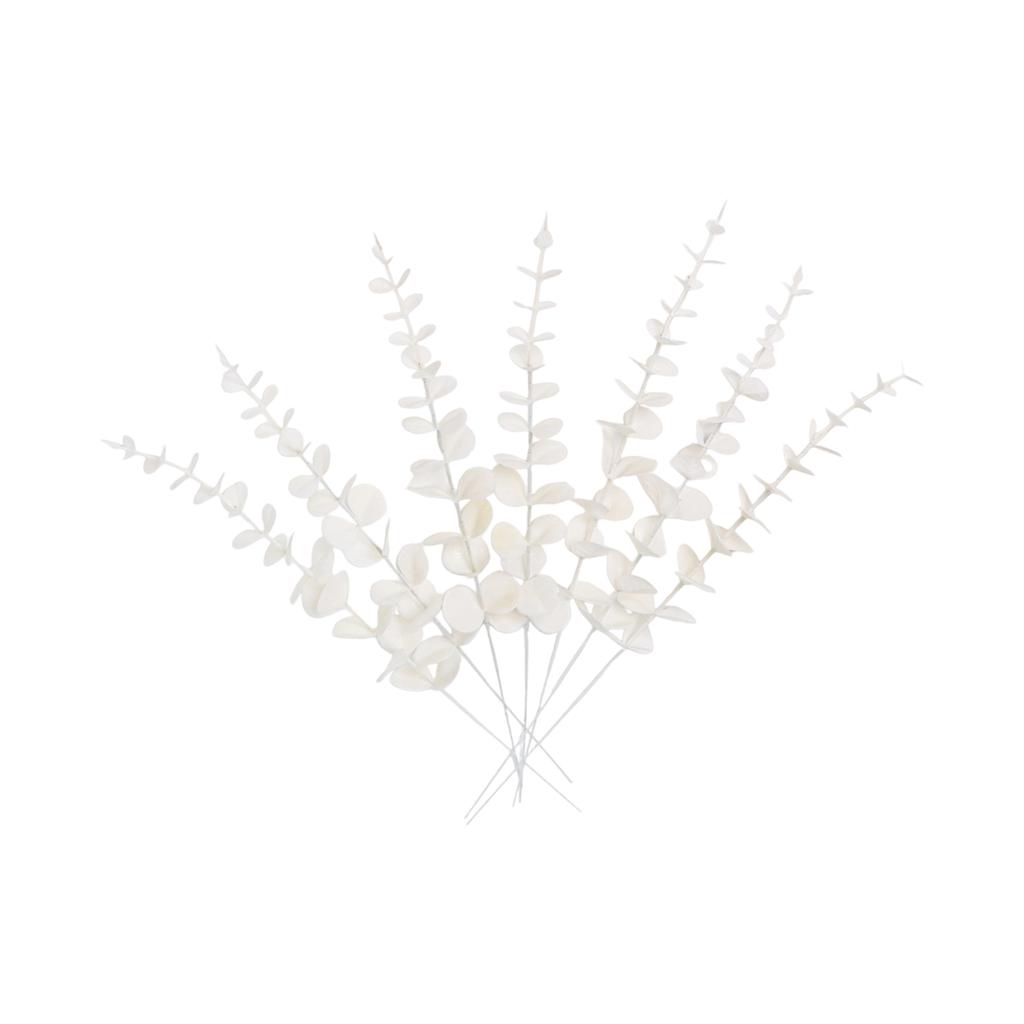 20 Piezas Hojas Simuladas Adornos Decorativos para el Hogar, Accesorios para Bodas, Accesorios para Arreglos Florales, Plantas Verdes Artificiales