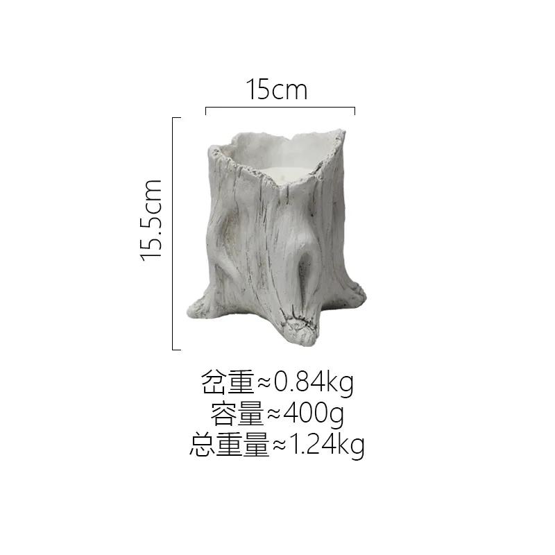 Retro Ceramic Household Aromatherapy Candle Cup Candle Empty Cup Candle Stand Special Shape Soy Wax Container