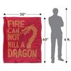 Game Of Thrones Fire Cannot Kill A Dragon Blanket