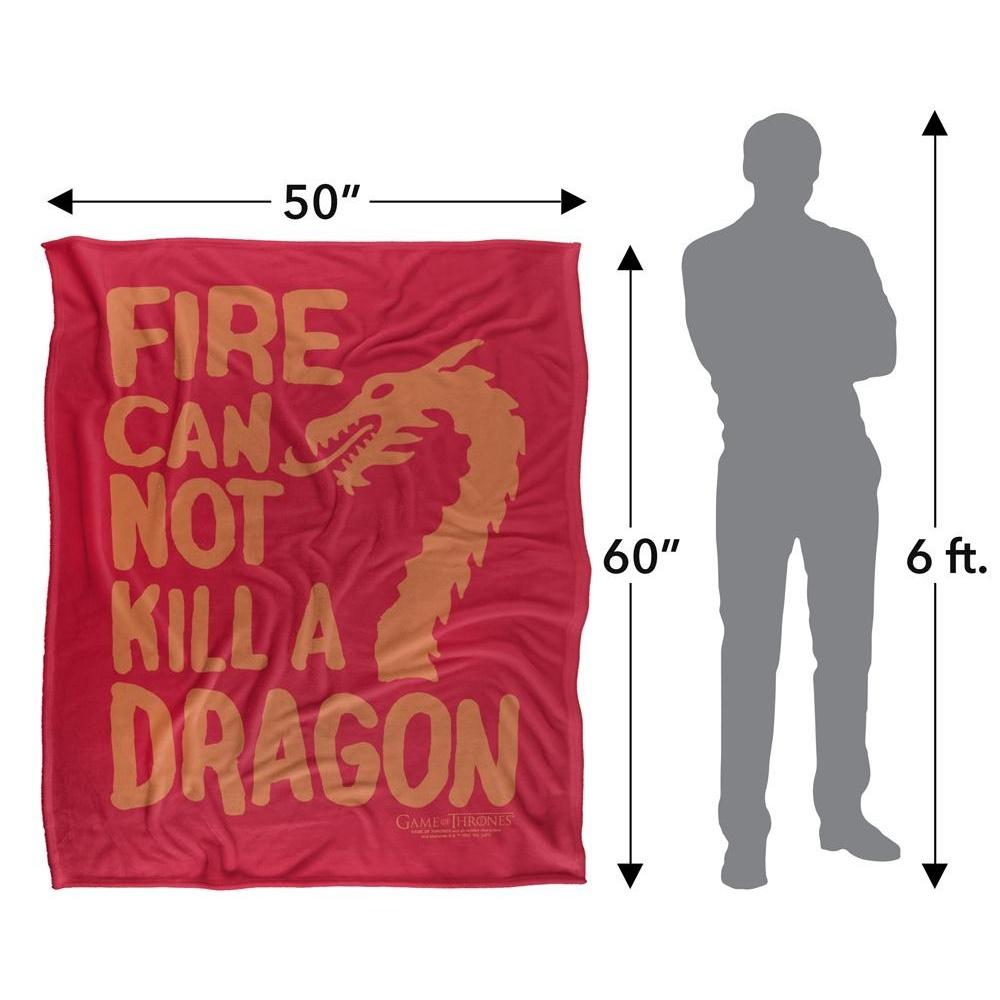 Game Of Thrones Fire Cannot Kill A Dragon Blanket