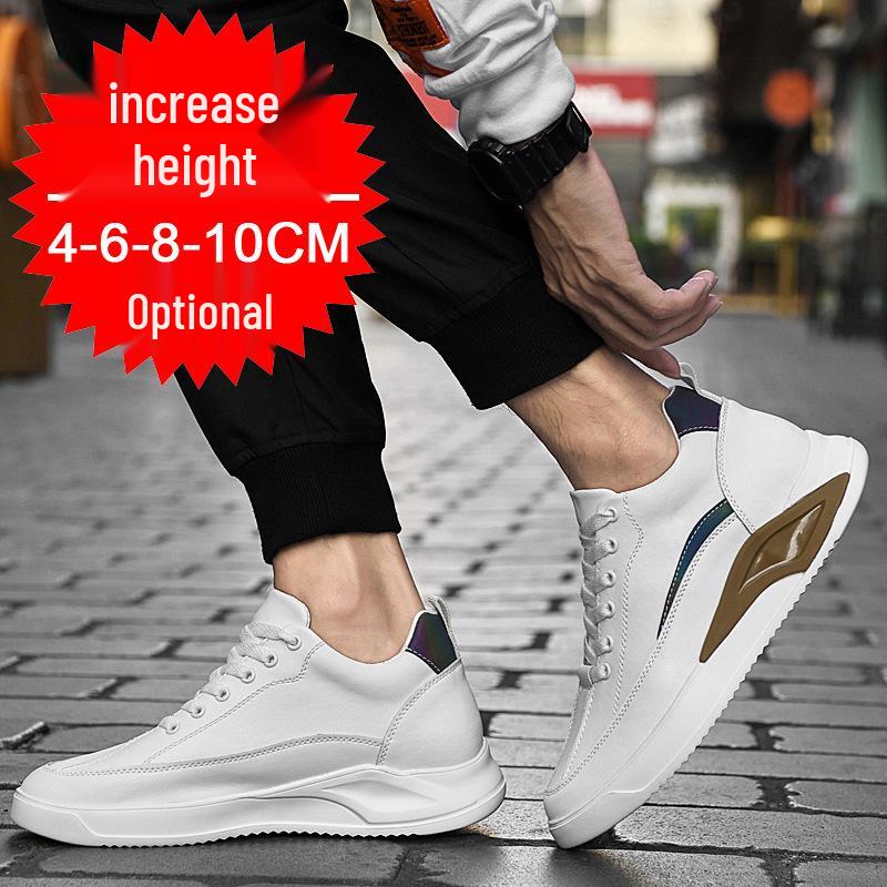 Autumn Men's Invisible Height Increasing Shoes - Sports & Casual Styles: 6cm, 8cm, 10cm