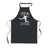 Kitchen Apron - PLANETEE - I Can't Futsal - Black - 90x60 Cm - Breton Print