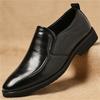 Fashion New Designer Men's Glossy Black Brown Leather Casual Shoes Male Slip on Loafter Formal Wedding Dress Homecoming Footwear