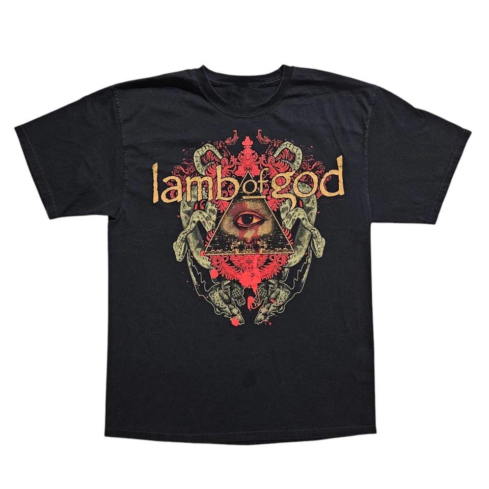 Unique Lamb Of God Graphic TShirt Good Design Size Large Black Color SA492 Unisex T-Shirt S