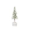 Mini Desktop Christmas Tree Ornaments Realistic Cedar Flocking Tree Tabletop Decor for Festive Home or Office Decoration
