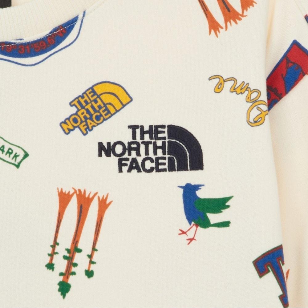 The North Face Kids Wild Patch Sweatshirt Cream Nm5mr52t