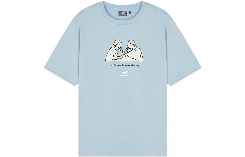 New Balance T Shirt Unisex Light Blue 5ED26041-LBL S