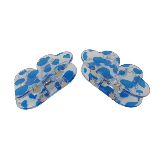 Magnetic Hair Claw Four Leaf Clover Shape Hair Clip No Slip Strong Hold Hair Claw Voluminous Style Hair Accessory
