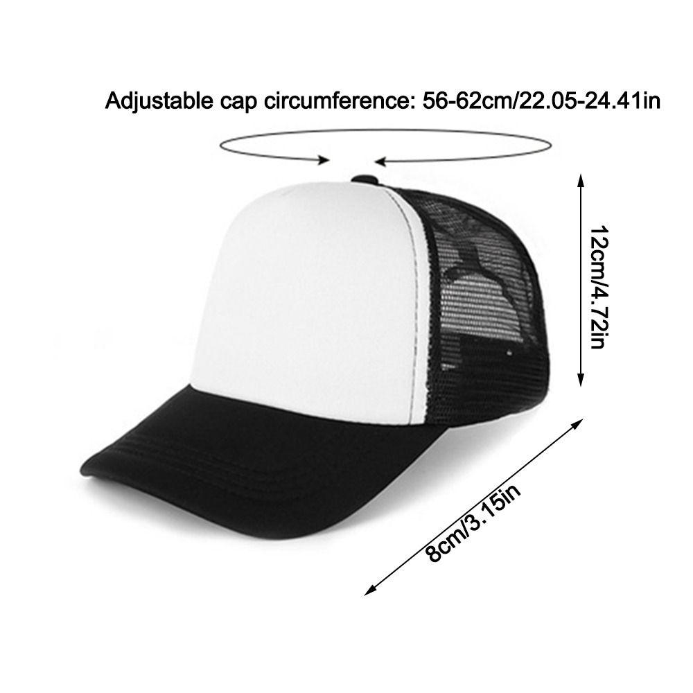 Breathable Baseball Cap Spong Mesh Peaked Cap Fashion Sunscreen Hat  Summer