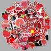 50 Red Girl Series Small Fresh Suitcase Trolley Case Laptop Graffiti Stickers Waterproof Stickers