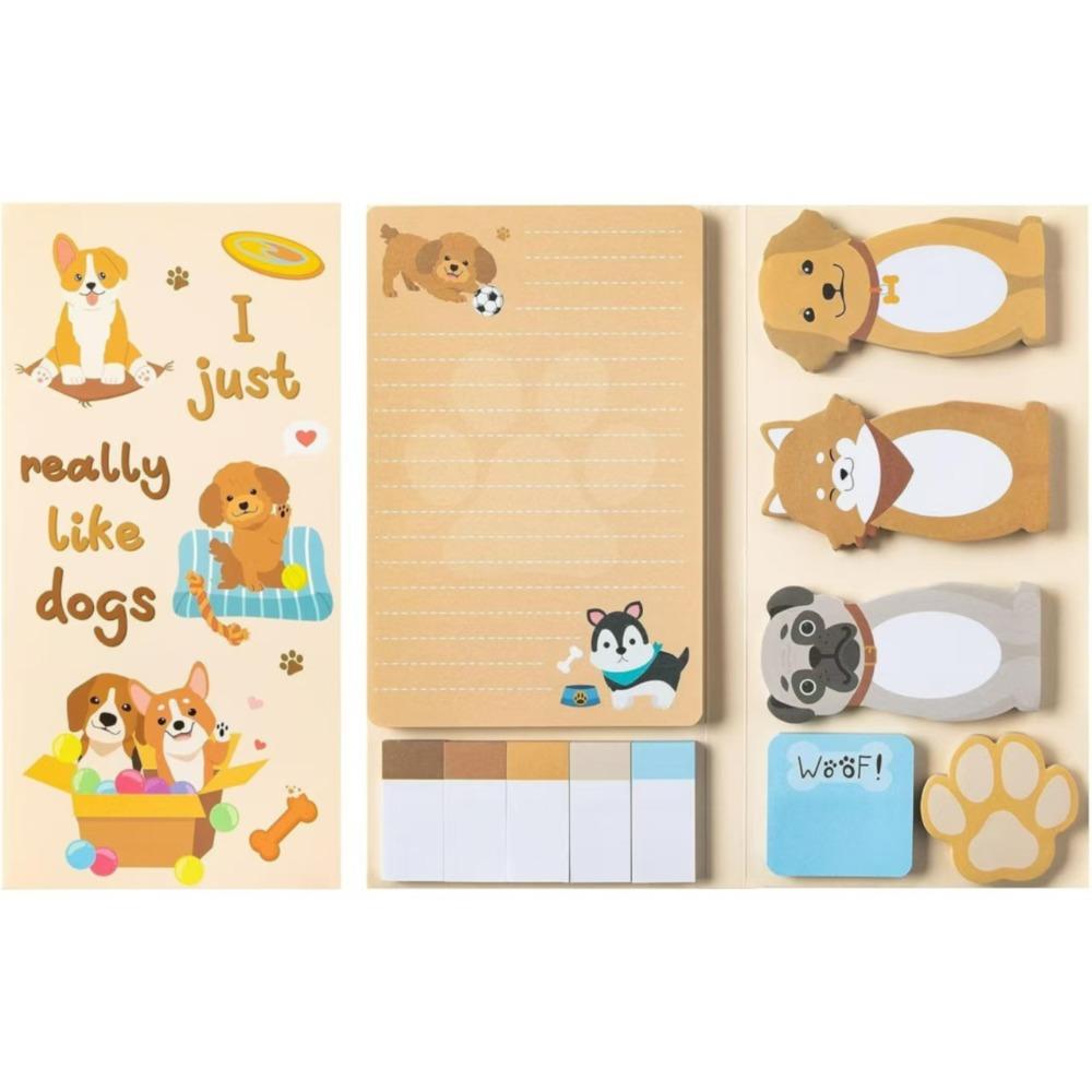 Thickened Self-Adhesive Sticky Notes 50 Sheets Square Memo Pad Animal Sticky Notes Set  Stationery