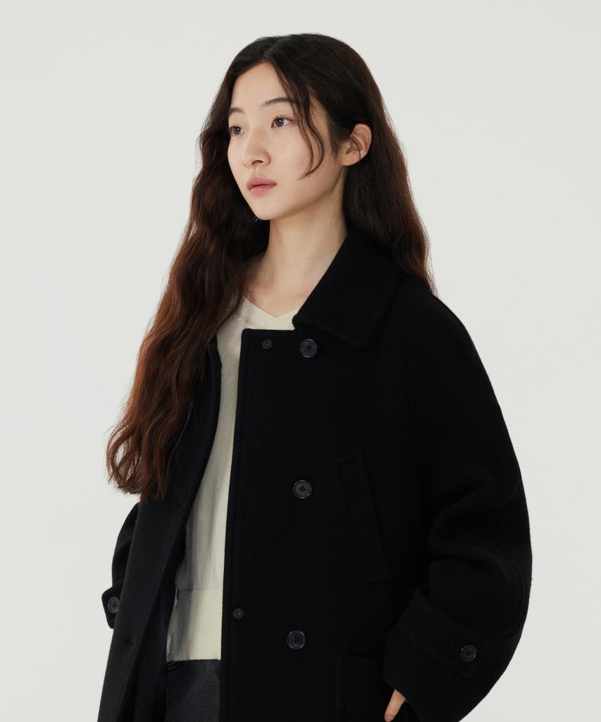 Covernat Woman Wool Single Long Coat (2 Colors)