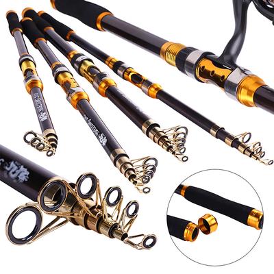 SOUGAYILANG Fishing Rods Carbon 2.1-3.6M Telescopic Pole Spinning Pole Freshwatwer Saltwater Fishing