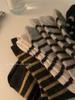 Chaussettes Mi-Mollet Froncées Rétro à Rayures en Laine pour Femmes - Chaudes & Épaisses pour l'Automne/Hiver